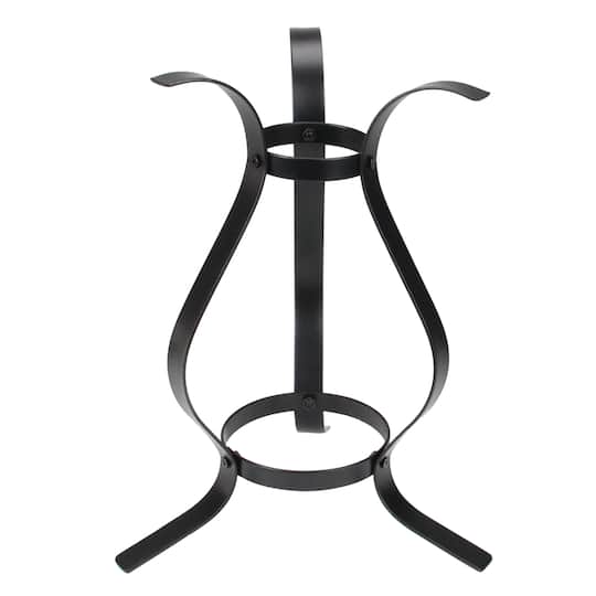 12" Black Curved Garden Gazing Ball Stand By Northlight | 12" x 8" x 9" | Michaels®